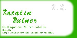katalin mulner business card